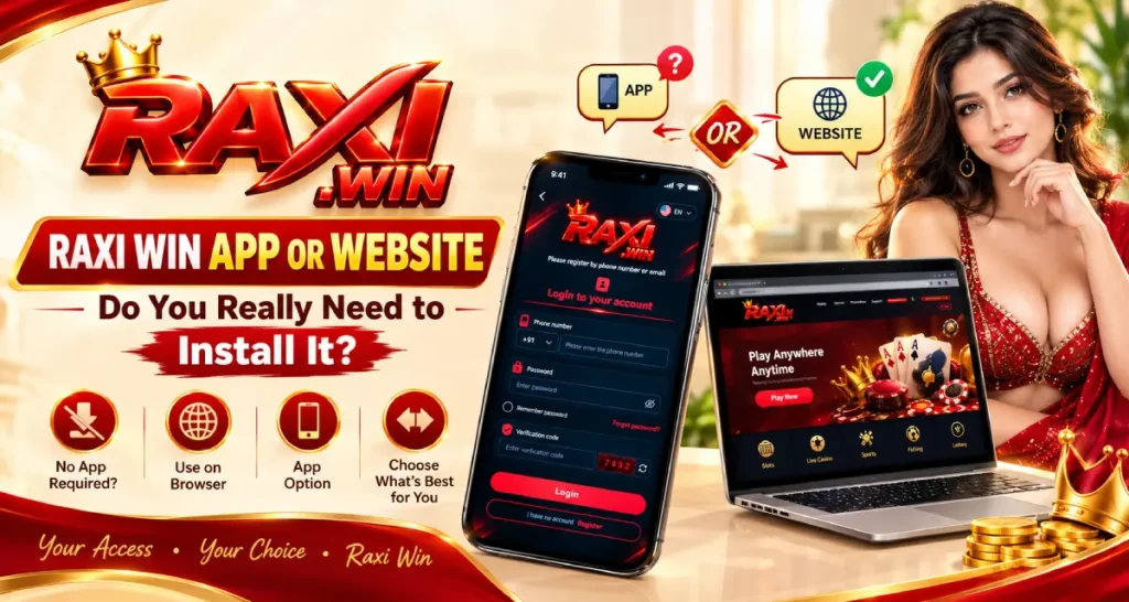Raxi Win app and website access guide