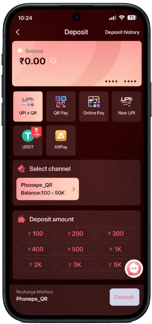 RaxiWin Deposit Page